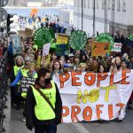 Activists stage global climate protest, slam Ukraine war.
