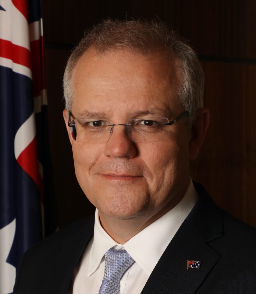 Photo: Scott Morrison portrait - illustrating article 'Australian PM Scott Morrison faces anger for taking Holiday amid bushfire crisis'